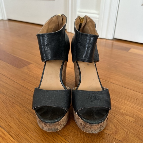 Nine West Shoes - Nine West Black Wedge Sandals